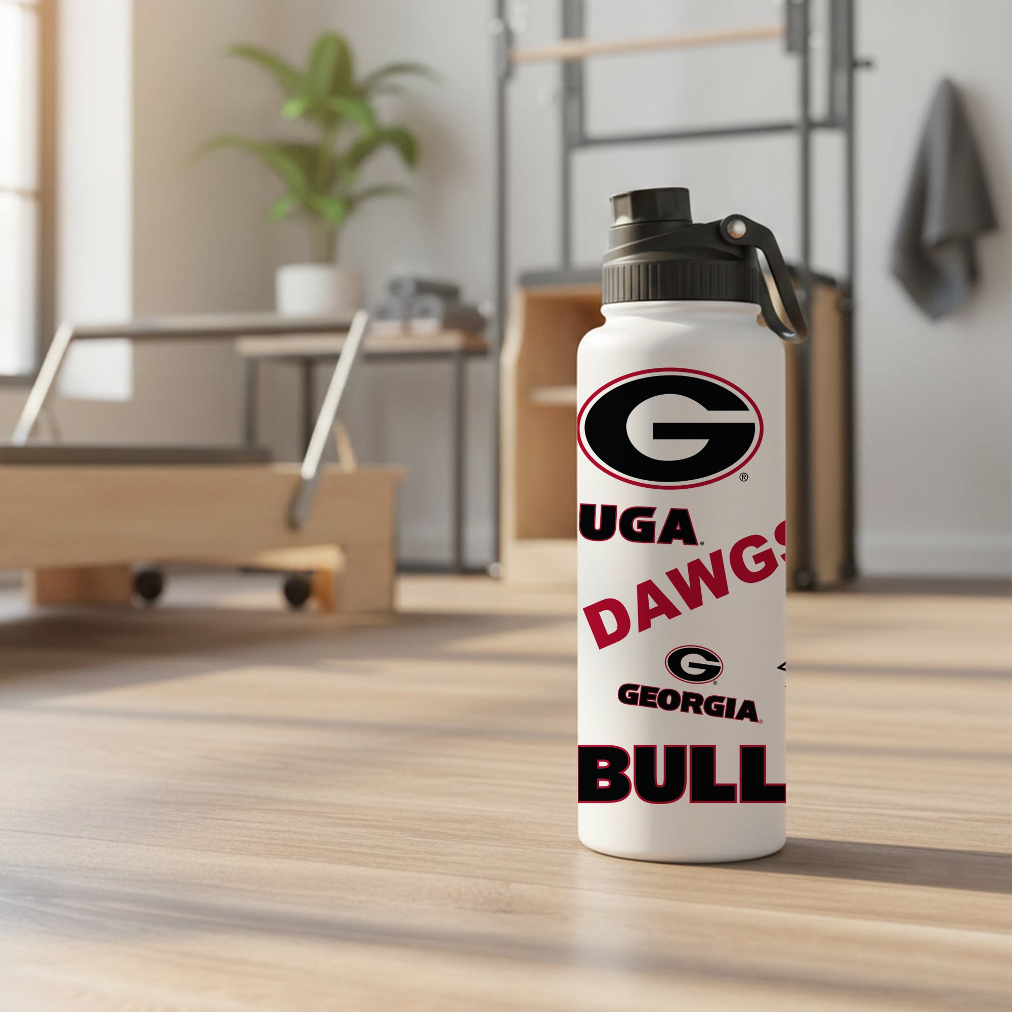 Georgia Bulldogs 34oz Stainless Steel Medley Aqua Bottle