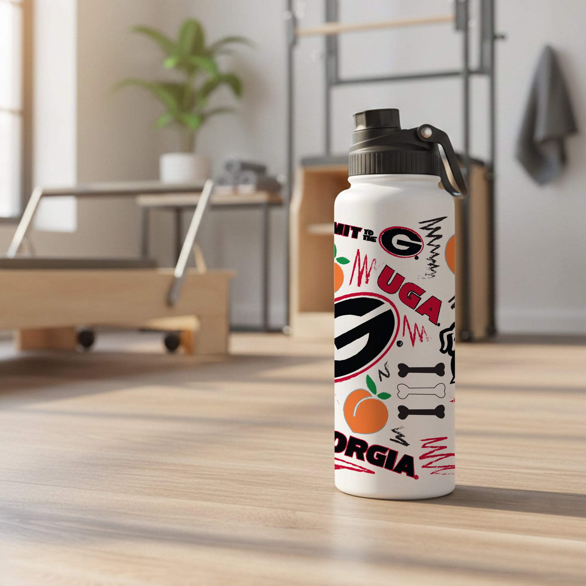 34oz Georgia Bulldogs Local Aqua Bottle
