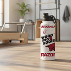 Arkansas Razorbacks 34oz Stainless Steel Medley Aqua Bottle