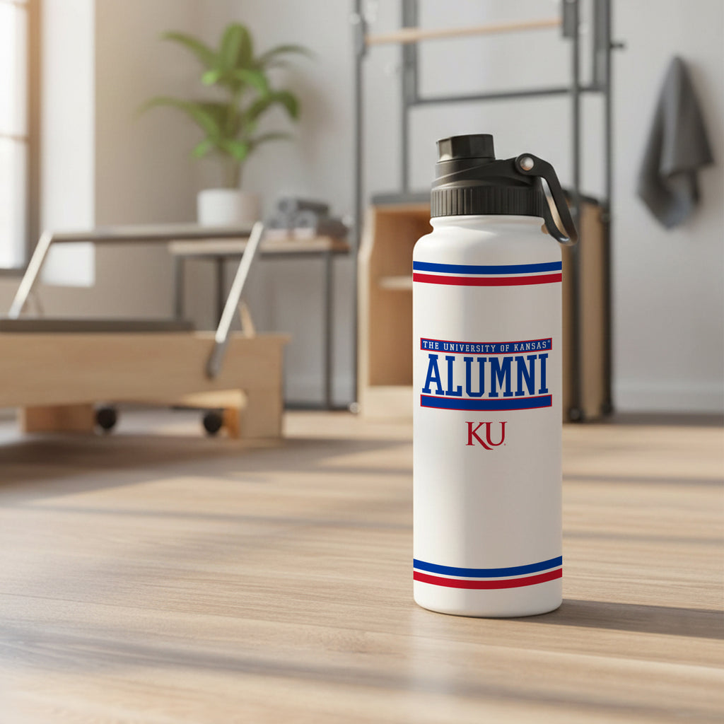 34oz Kansas Jayhawks Alumni Aqua Bottle