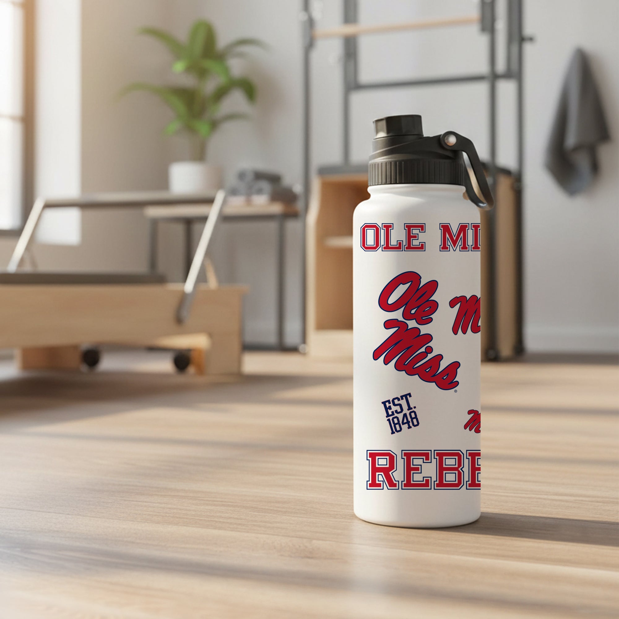 Ole Miss Rebels 34oz Stainless Steel Medley Aqua Bottle