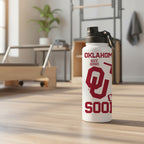 Oklahoma Sooners 34oz Stainless Steel Medley Aqua Bottle