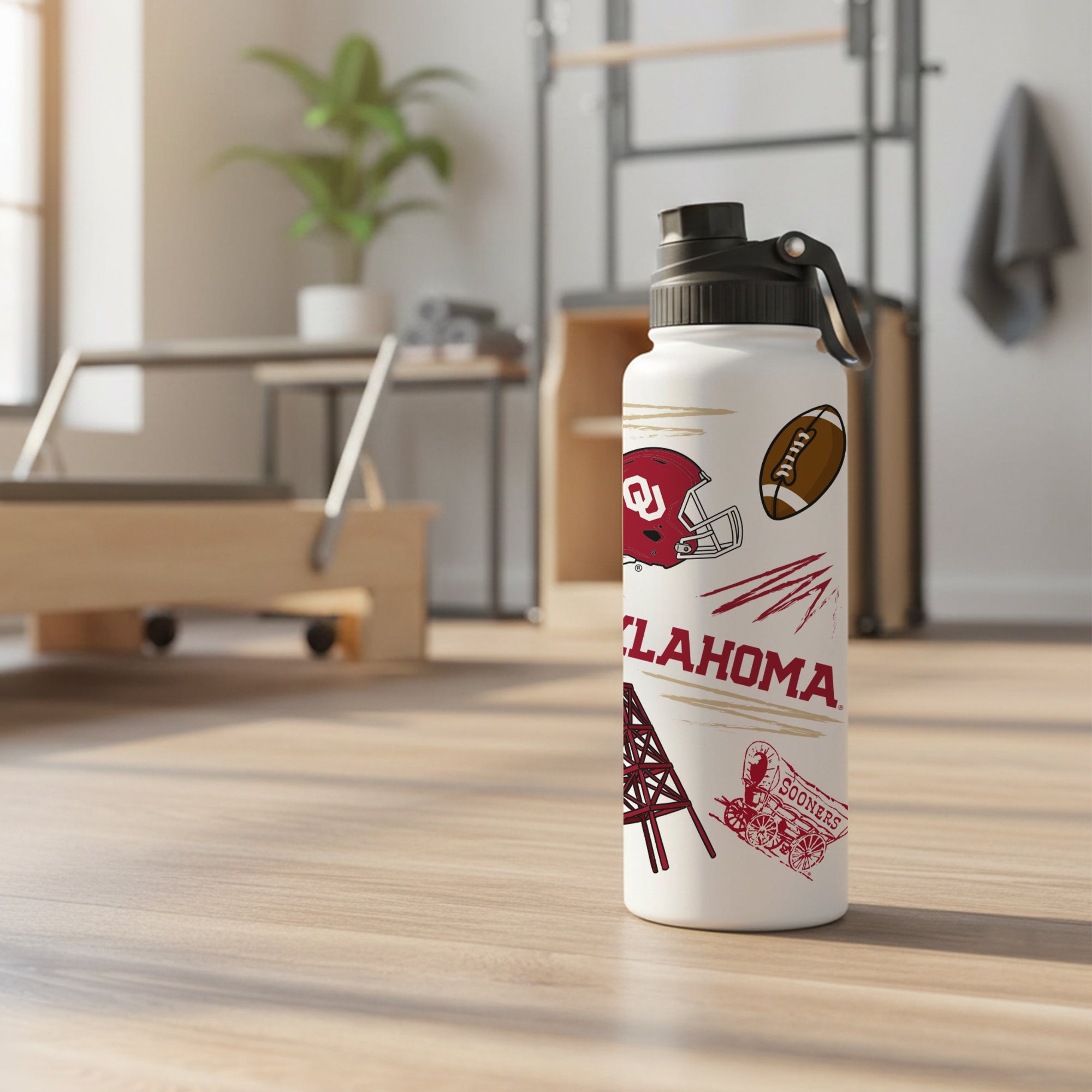34oz Oklahoma Sooners Local Aqua Bottle