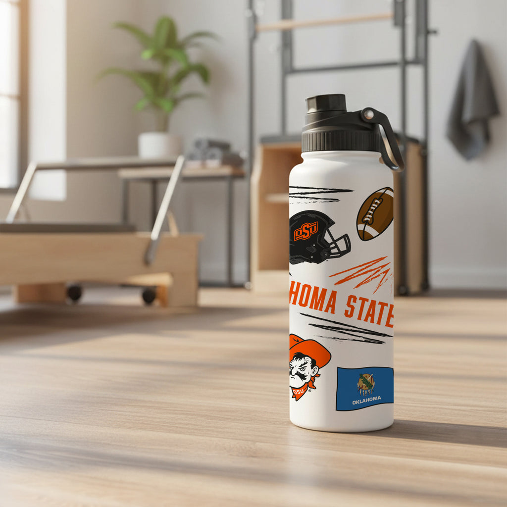34oz Oklahoma State Cowboys Local Aqua Bottle
