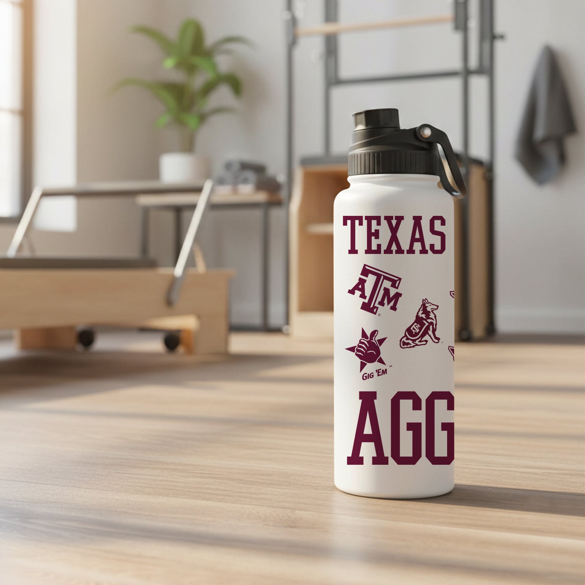 Texas A&M Aggies 34oz Stainless Steel Medley Aqua Bottle
