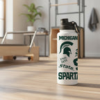 Michigan State Spartans 34oz Stainless Steel Medley Aqua Bottle