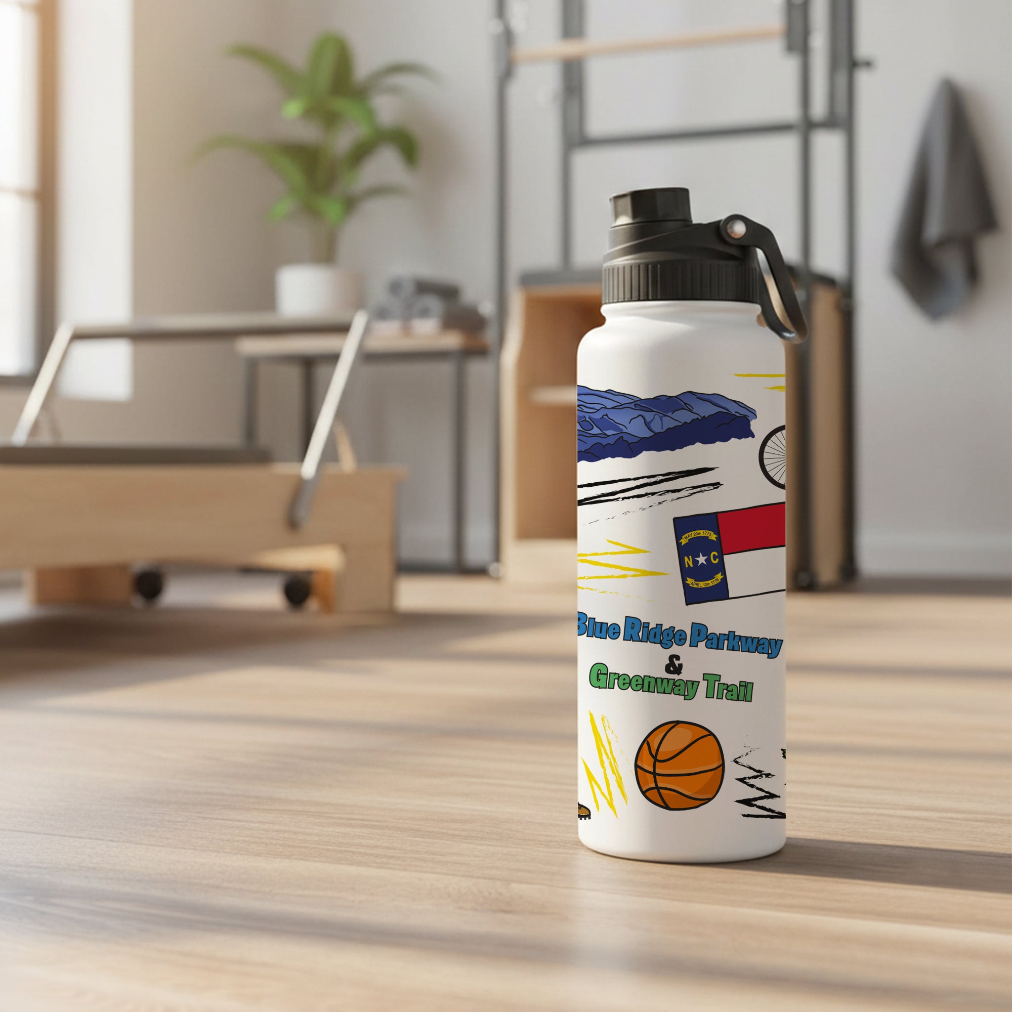 34oz App State Mountaineers Local Aqua Bottle