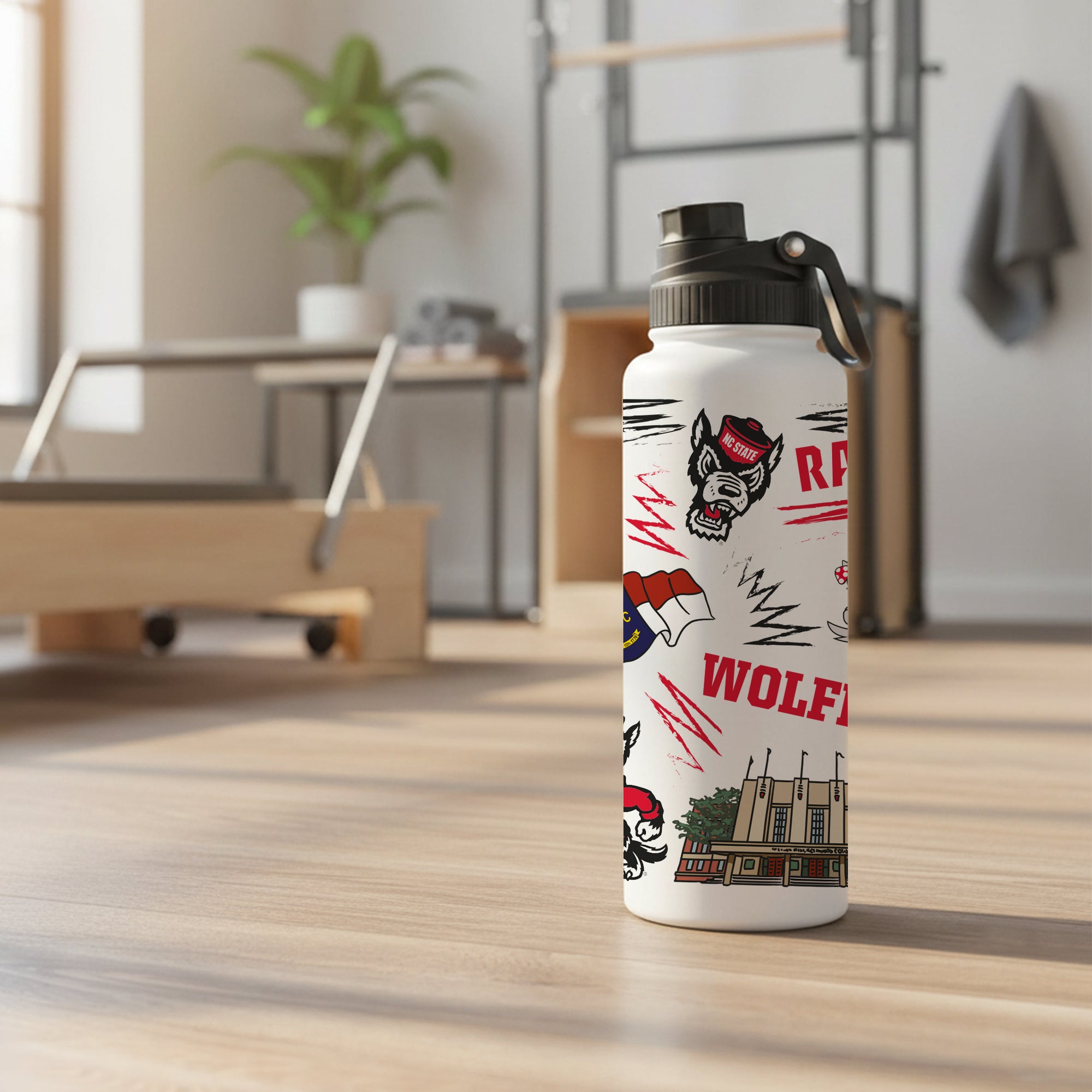 34oz NC State Wolfpack Local Aqua Bottle