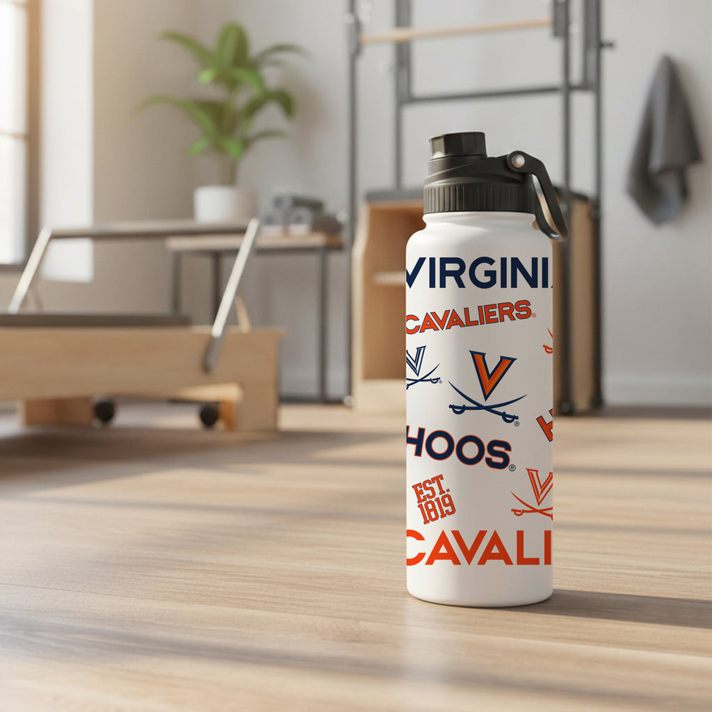 Virginia Cavaliers 34oz Stainless Steel Medley Aqua Bottle