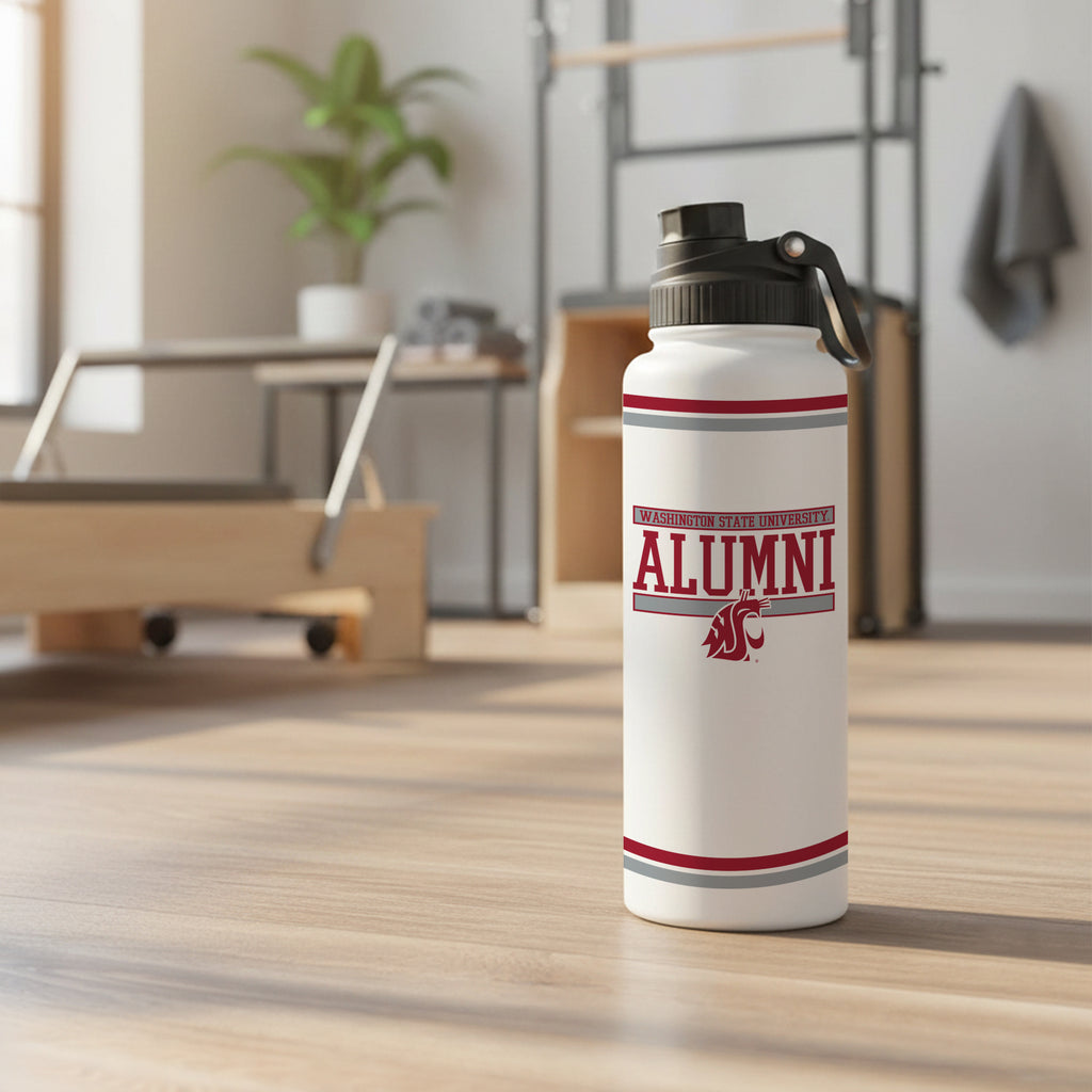 34oz Washington State Cougars Alumni Aqua Bottle