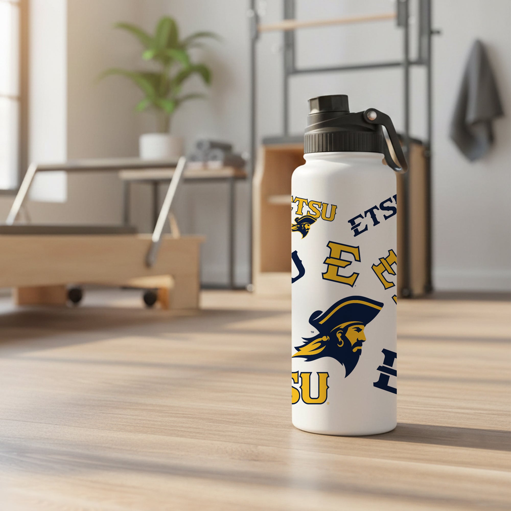 East Tennessee Buccaneers 34oz Stainless Steel Medley Aqua Bottle