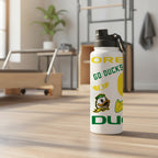 Oregon Ducks 34oz Stainless Steel Medley Aqua Bottle