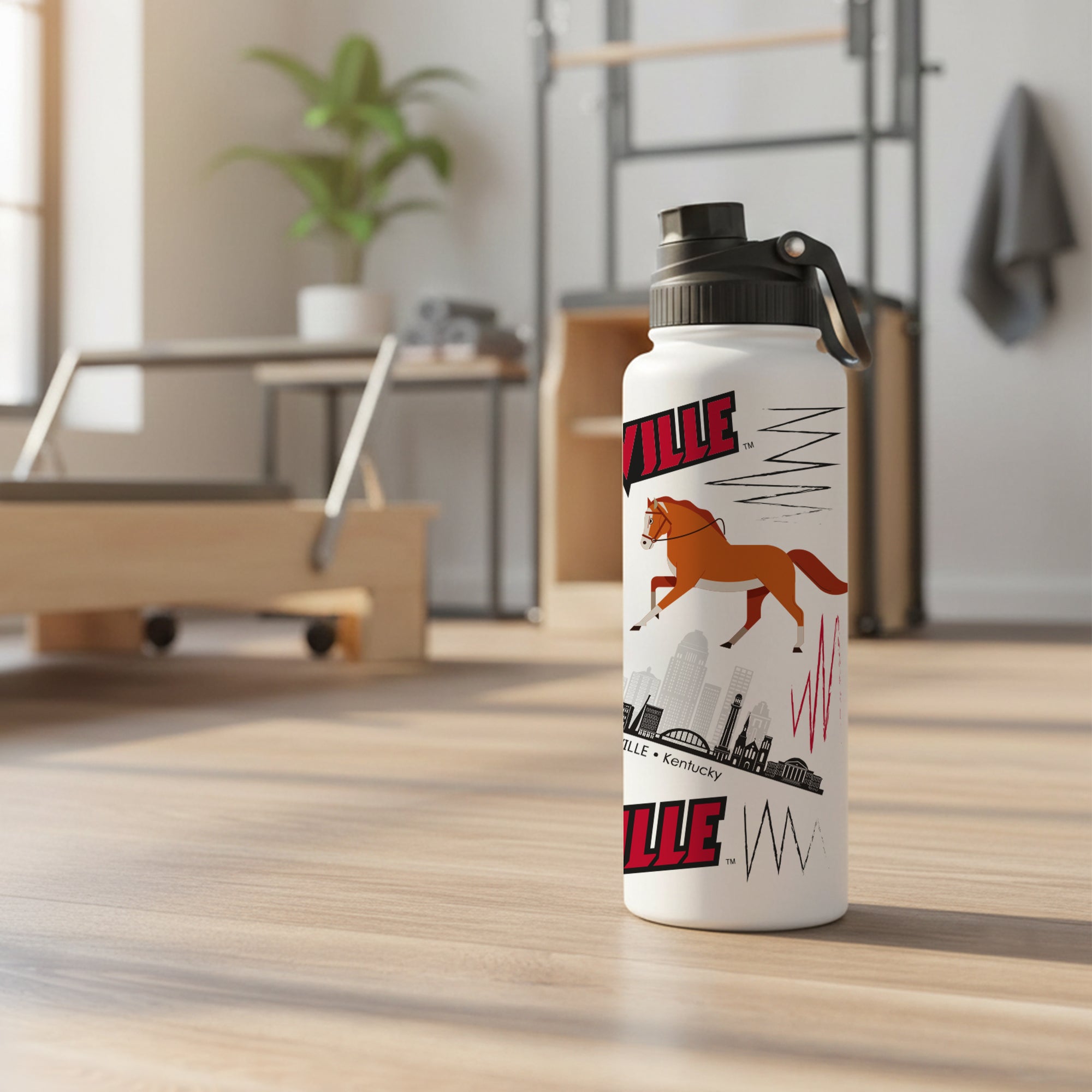 34oz Louisville Cardinals Local Aqua Bottle