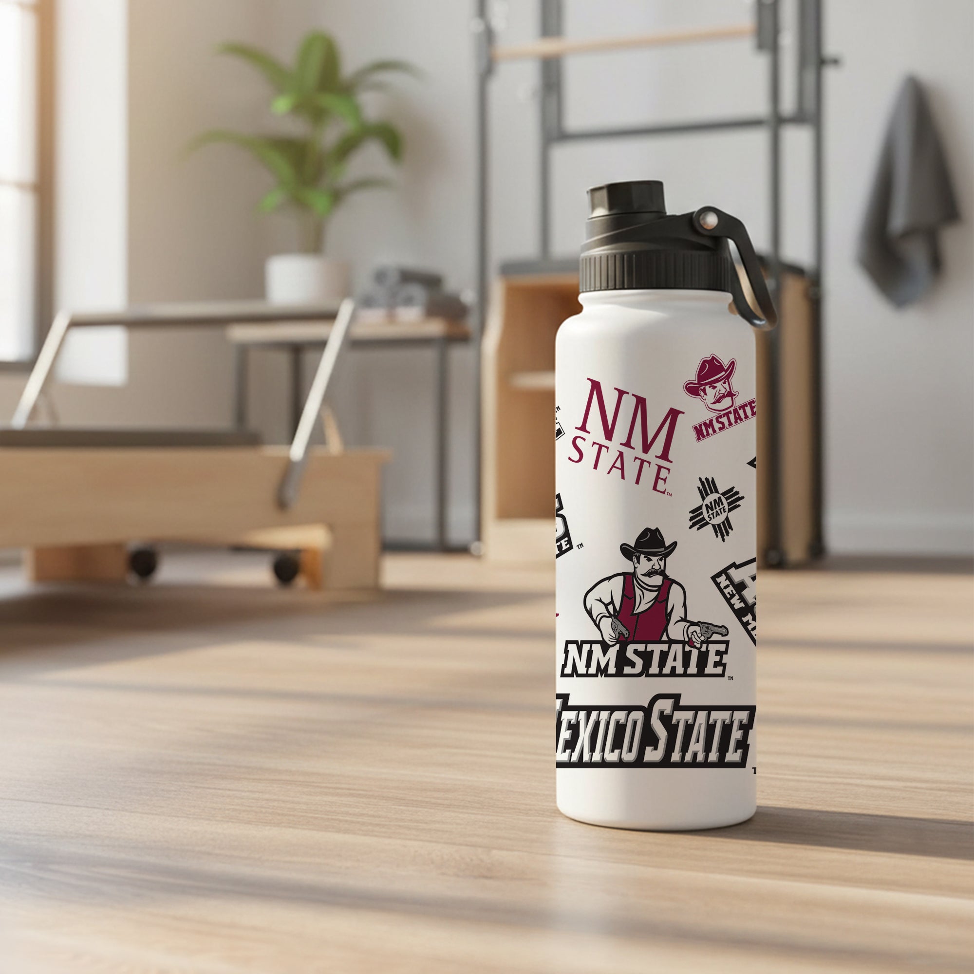 New Mexico State Aggies 34oz Stainless Steel Medley Aqua Bottle