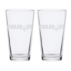 16oz Purdue Boilermakers Etched Slogan Pint 2 Pack