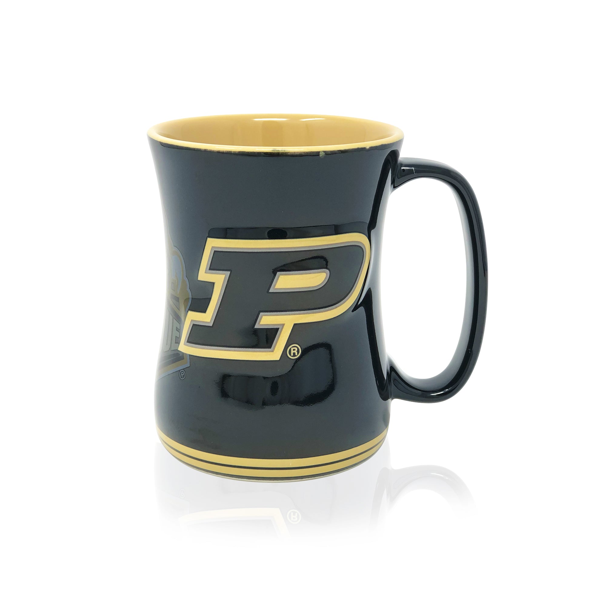 Purdue Boilermakers sculpted barista mug for Boilermakers fans