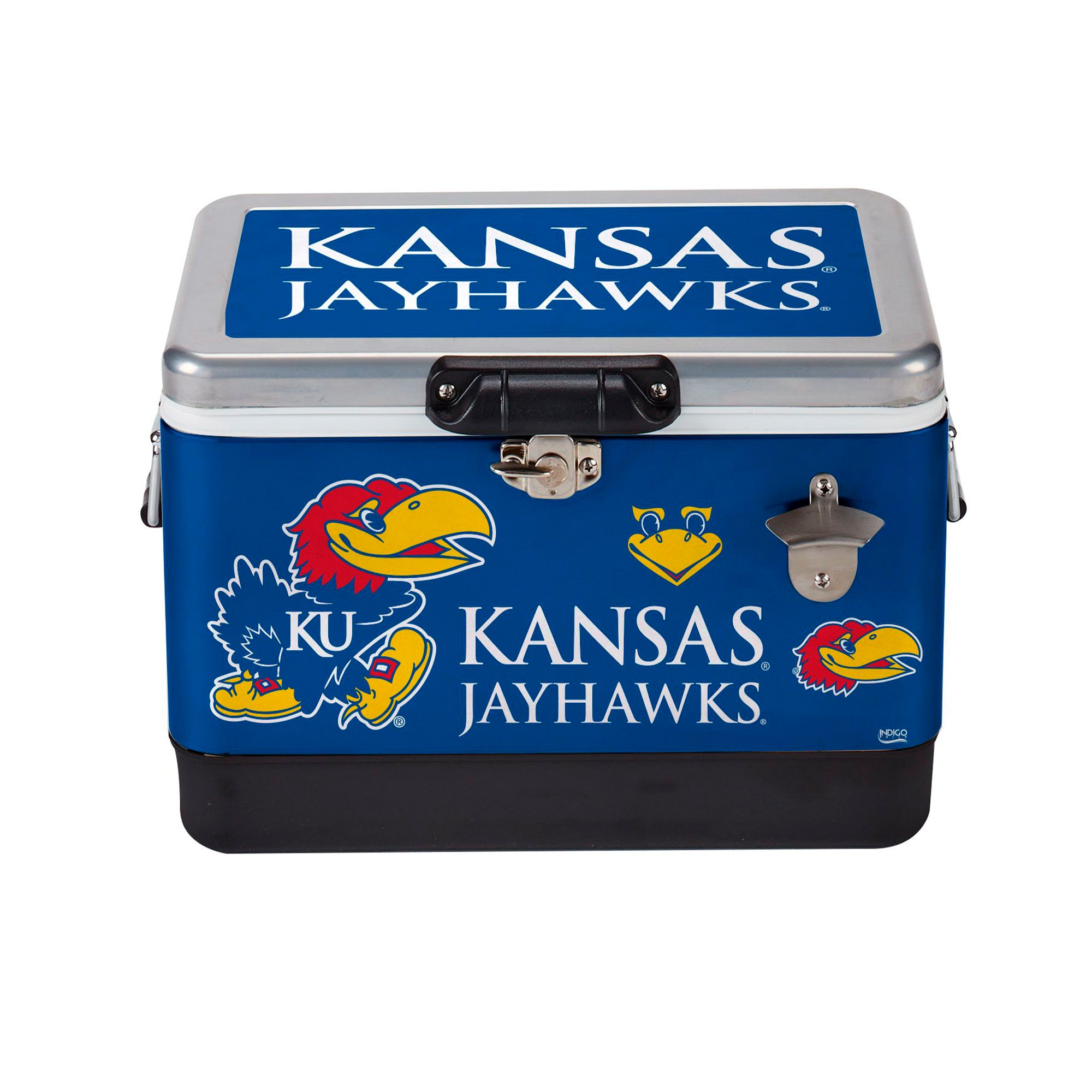 26qt Kansas Jayhawks Medley Steel Cooler