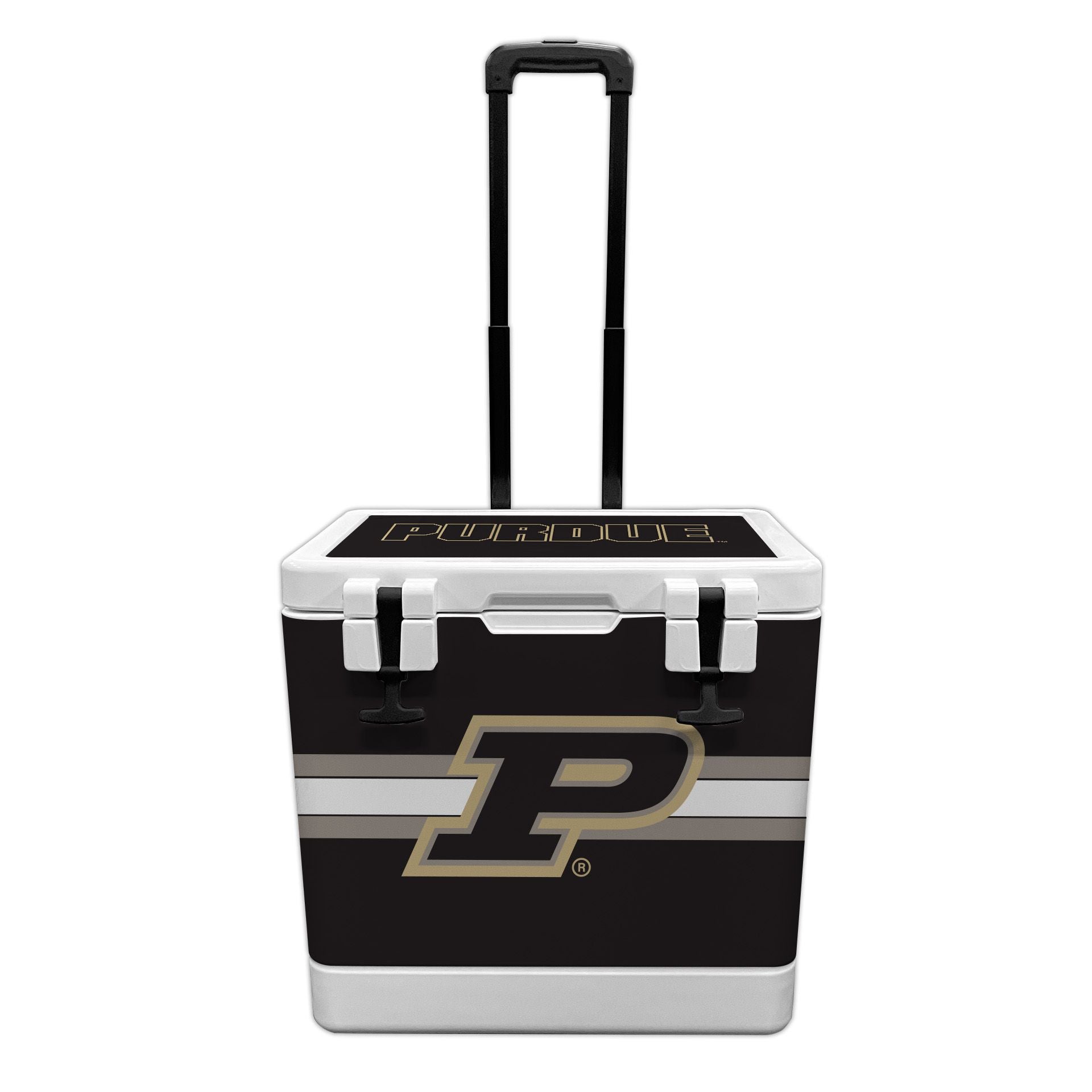 37QT Purdue Boilermakers Rotomolded Wheeled Cooler