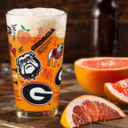 Set of 2 Georgia Bulldogs Local 16oz Pints