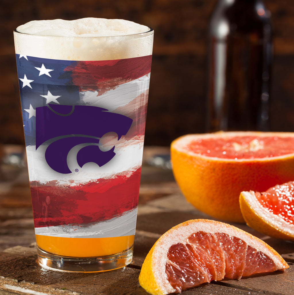 Set of 2 K-State Wildcats 16oz Americana Pints