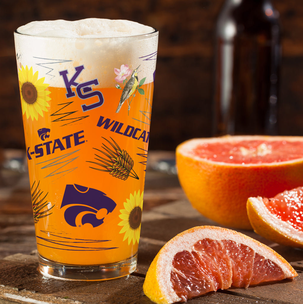 Set of 2 K-State Wildcats Local 16oz Pints