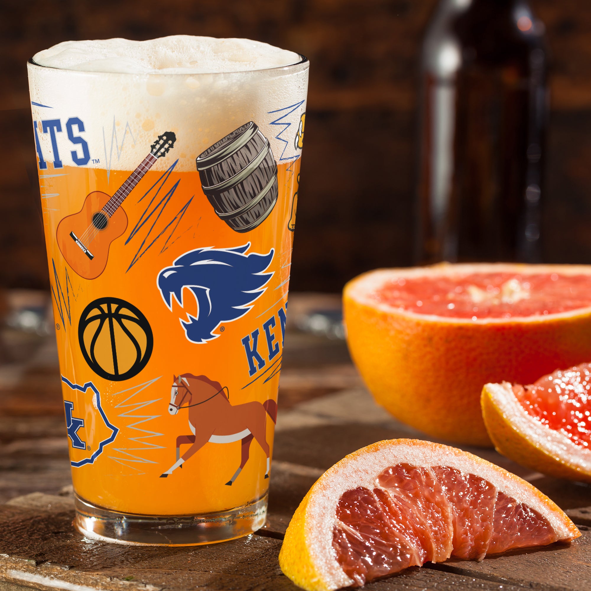 Set of 2 Kentucky Wildcats Local 16oz Pints