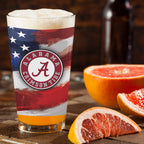 Set of 2 Alabama Crimson Tide 16oz Americana Pints