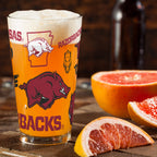 Set of 2 Arkansas Razorbacks 16oz Medley Pints