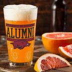 Set of 2 Arkansas Razorbacks 16oz Alumni Pints