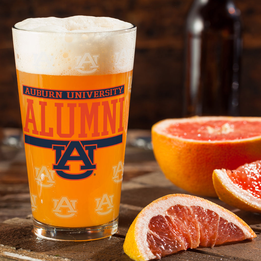 Set of 2 Auburn Tigers 16oz Alumni Pints