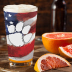 Set of 2 Clemson Tigers 16oz Americana Pints