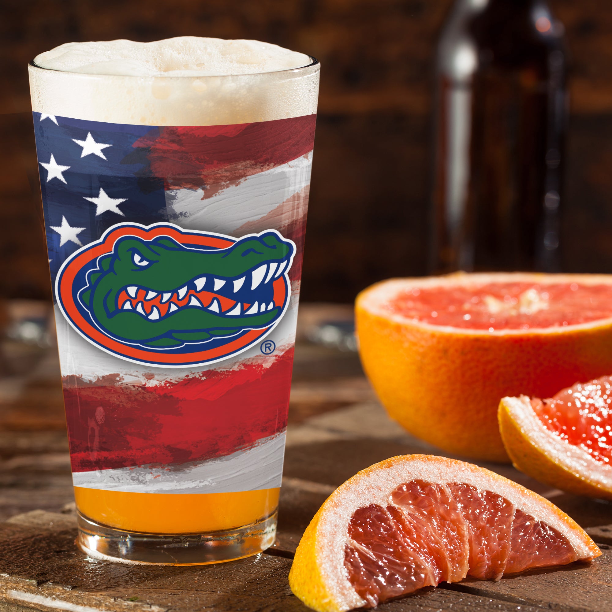 Set of 2 Florida Gators 16oz Americana Pints