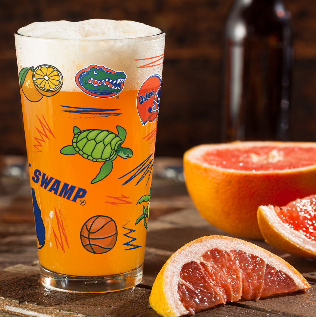 Set of 2 Florida Gators Local 16oz Pints