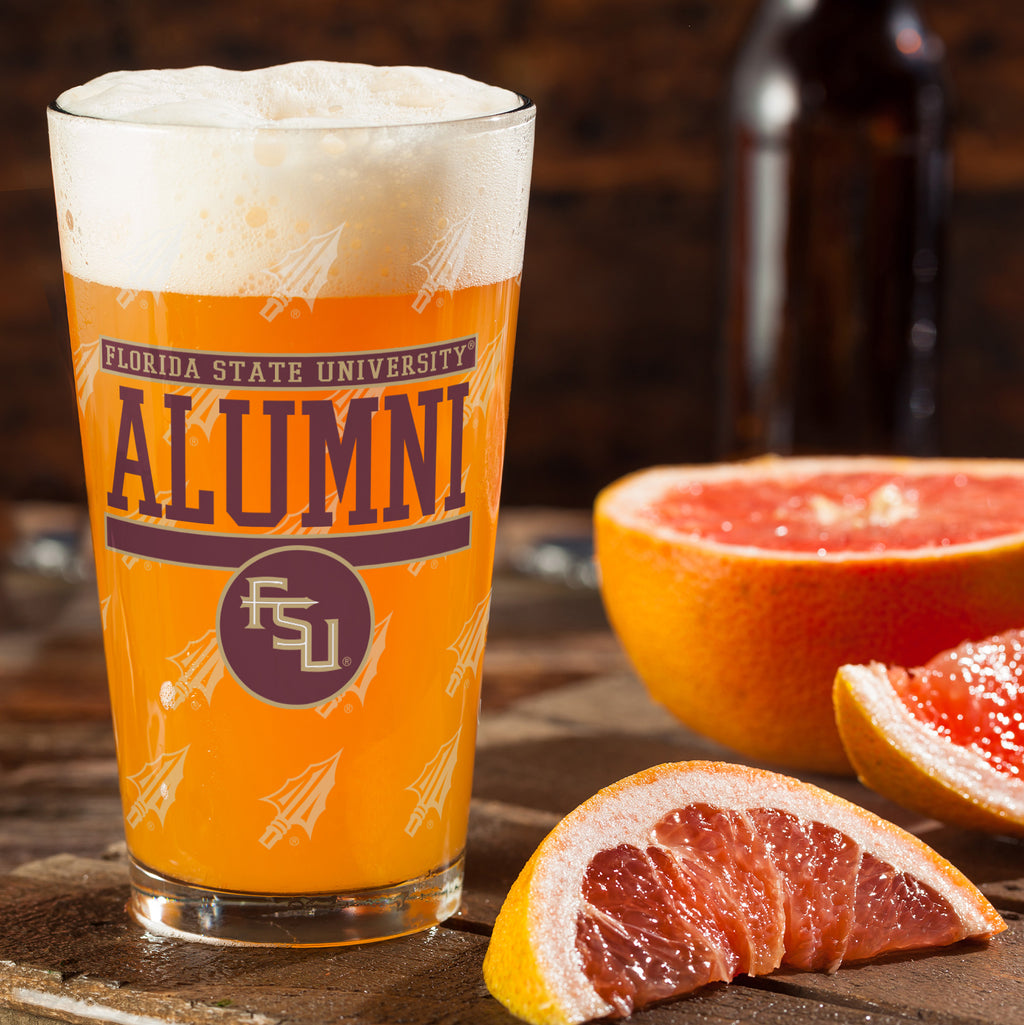 Set of 2 Florida State Seminoles 16oz Alumni Pints