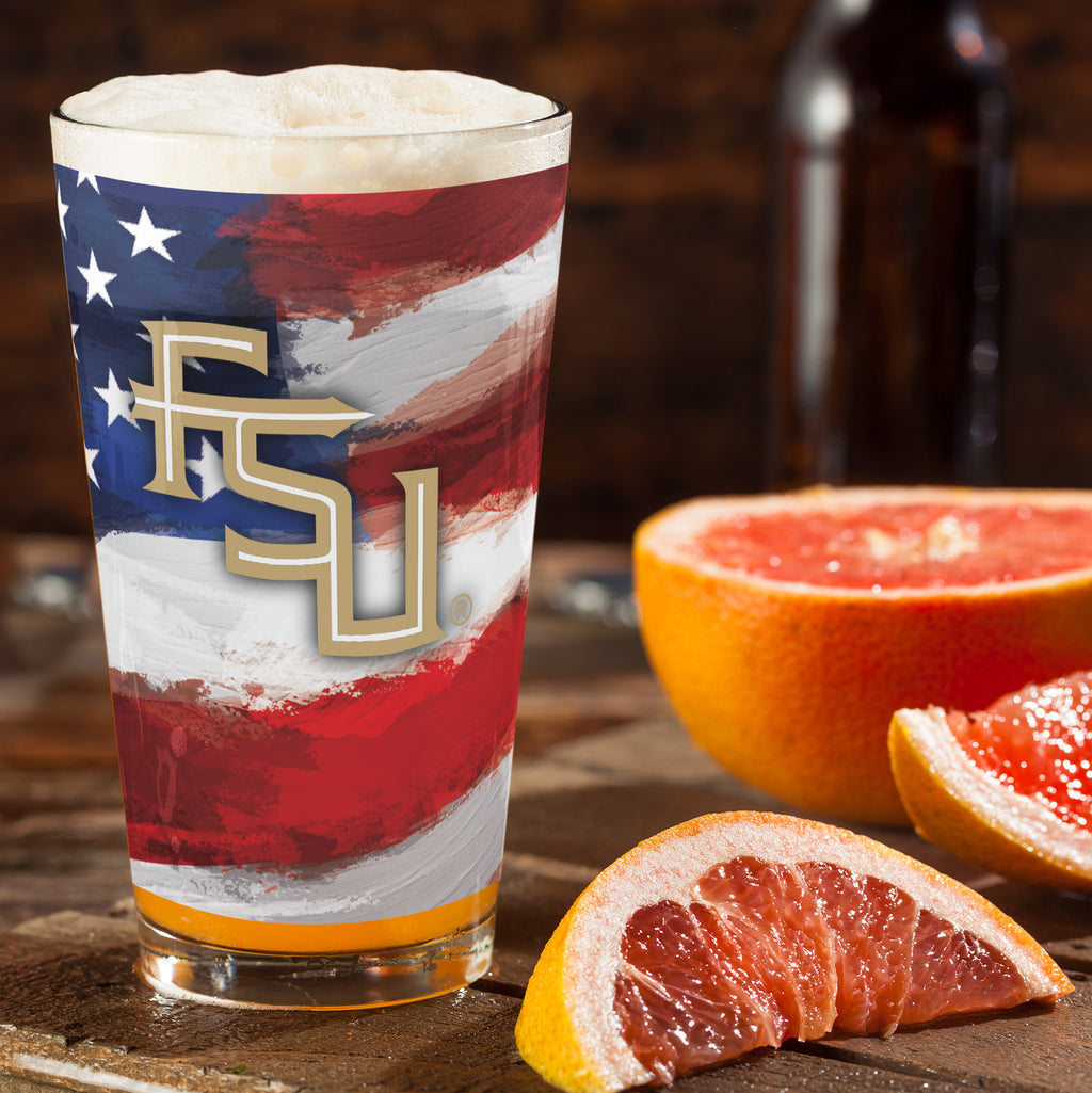 Set of 2 Florida State Seminoles 16oz Americana Pints