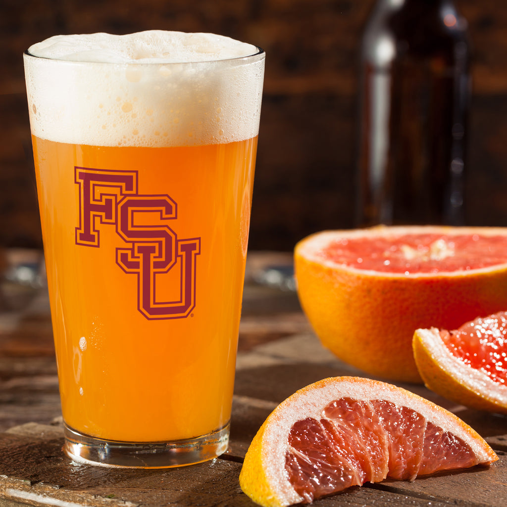 Set of 2 Florida State Seminoles College Vault Sketch 16oz Pints