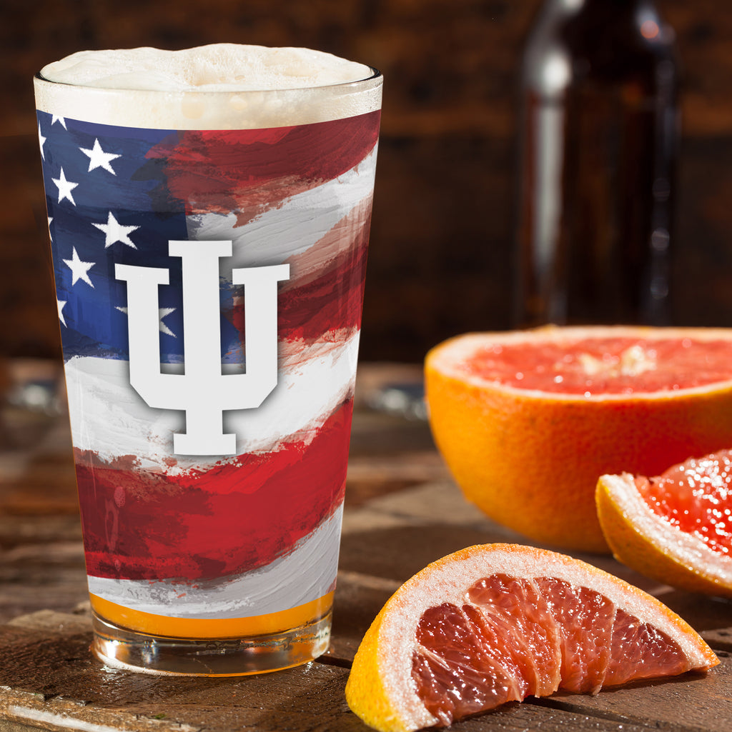 Set of 2 Indiana Hoosiers 16oz Americana Pints