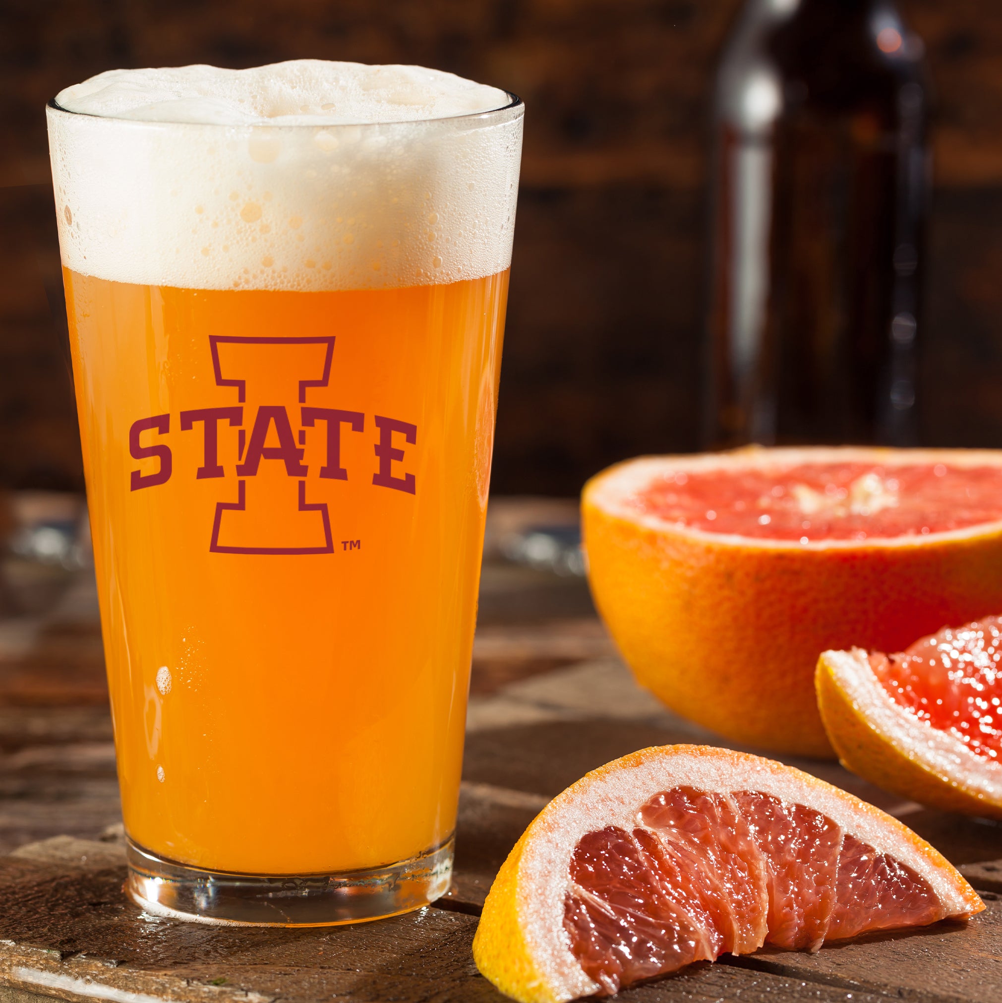 Set of 2 Iowa State Cyclones College Vault Sketch 16oz Pints