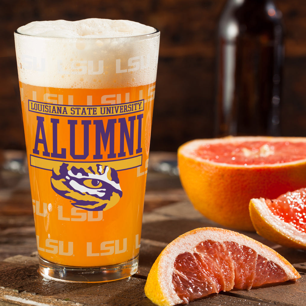 Set of 2 LSU Tigers 16oz Alumni Pints