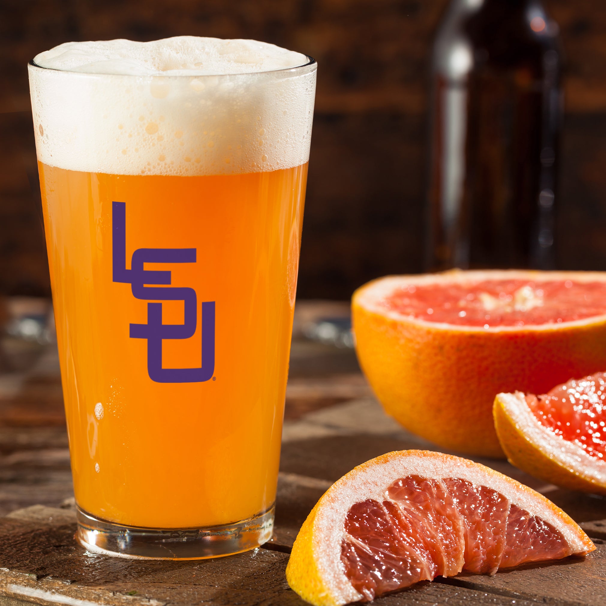 Set of 2 LSU Tigers College Vault Sketch 16oz Pints