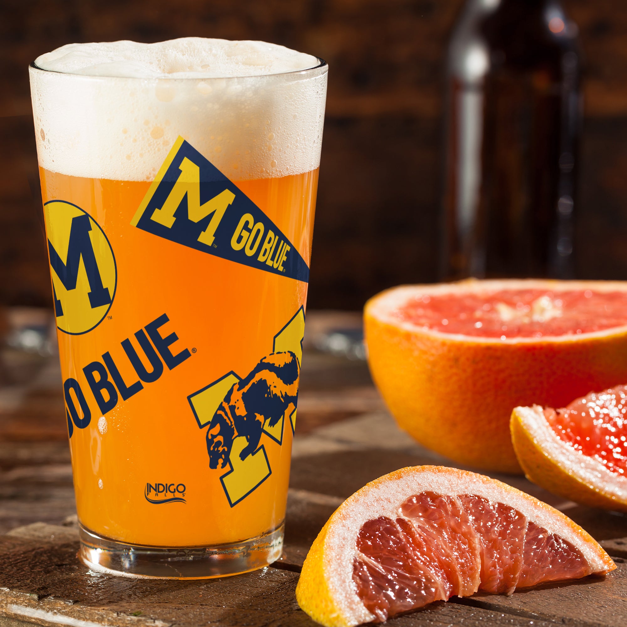 16oz Michigan Wolverines College Vault Medley Pint 2 Pack