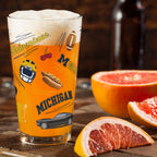 Set of 2 Michigan Wolverines Local 16oz Pints