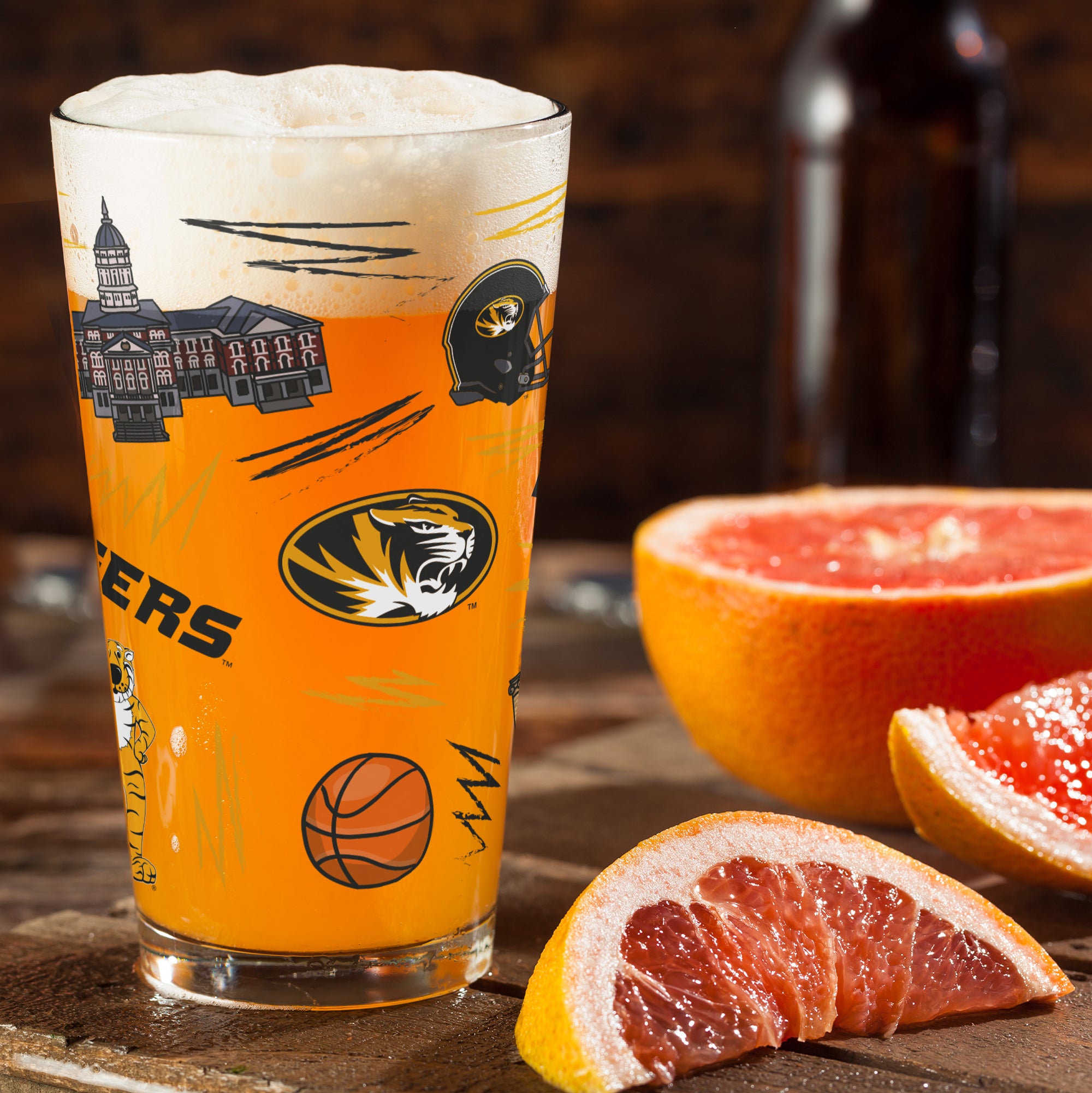 Set of 2 Missouri Tigers Local 16oz Pints