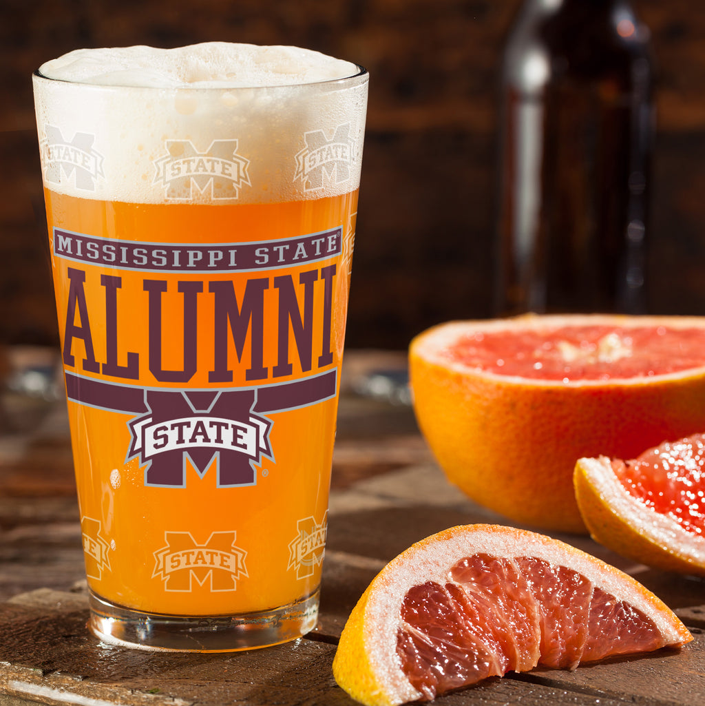 Set of 2 Mississippi State Bulldogs 16oz Alumni Pints