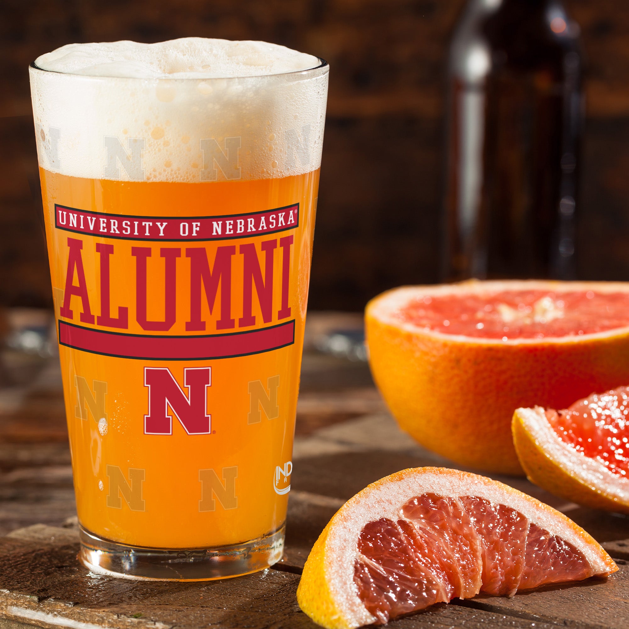 Set of 2 Nebraska Cornhuskers 16oz Alumni Pints