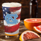 Set of 2 North Carolina Tar Heels 16oz Americana Pints
