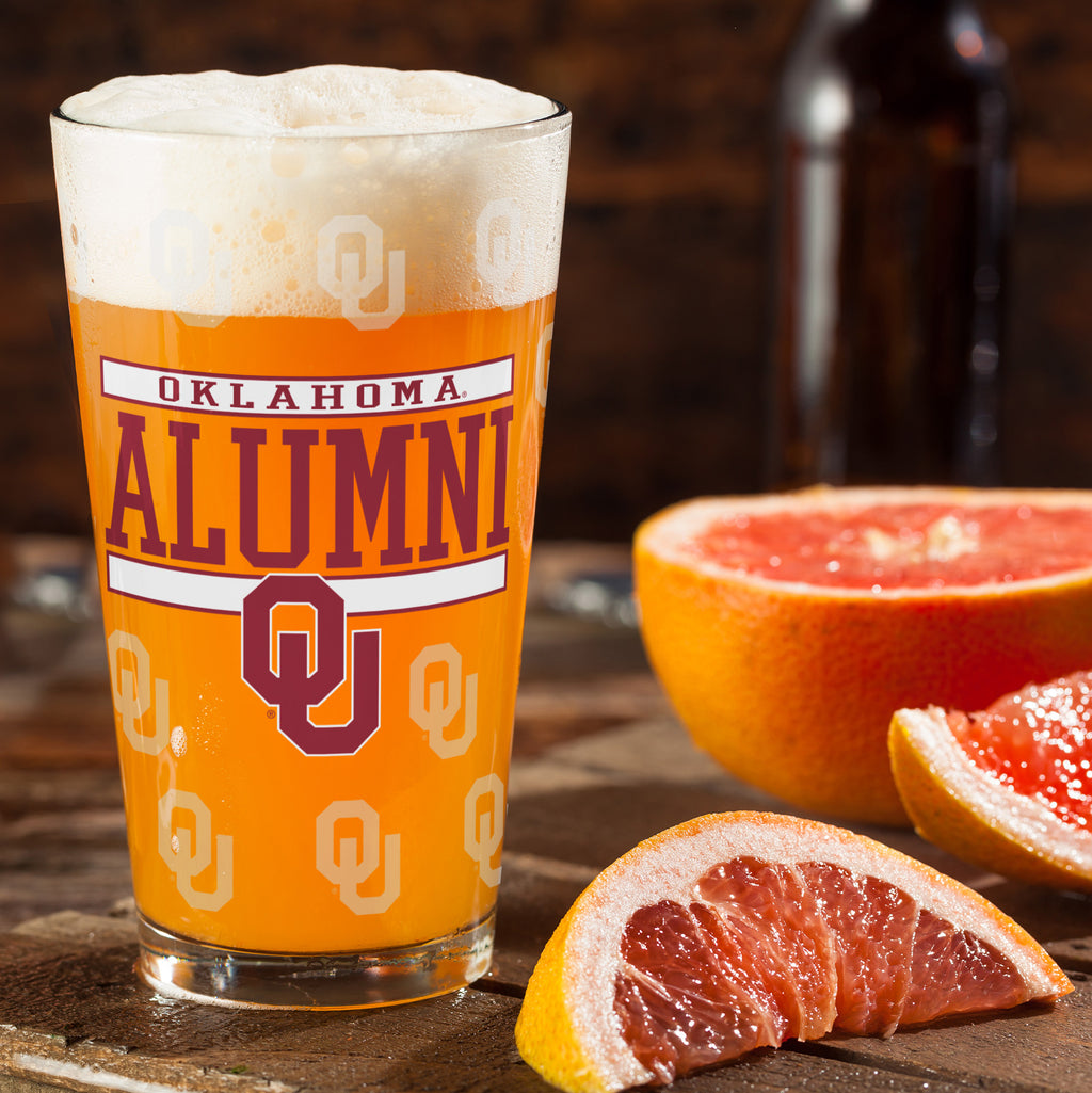 Set of 2 Oklahoma Sooners 16oz Alumni Pints