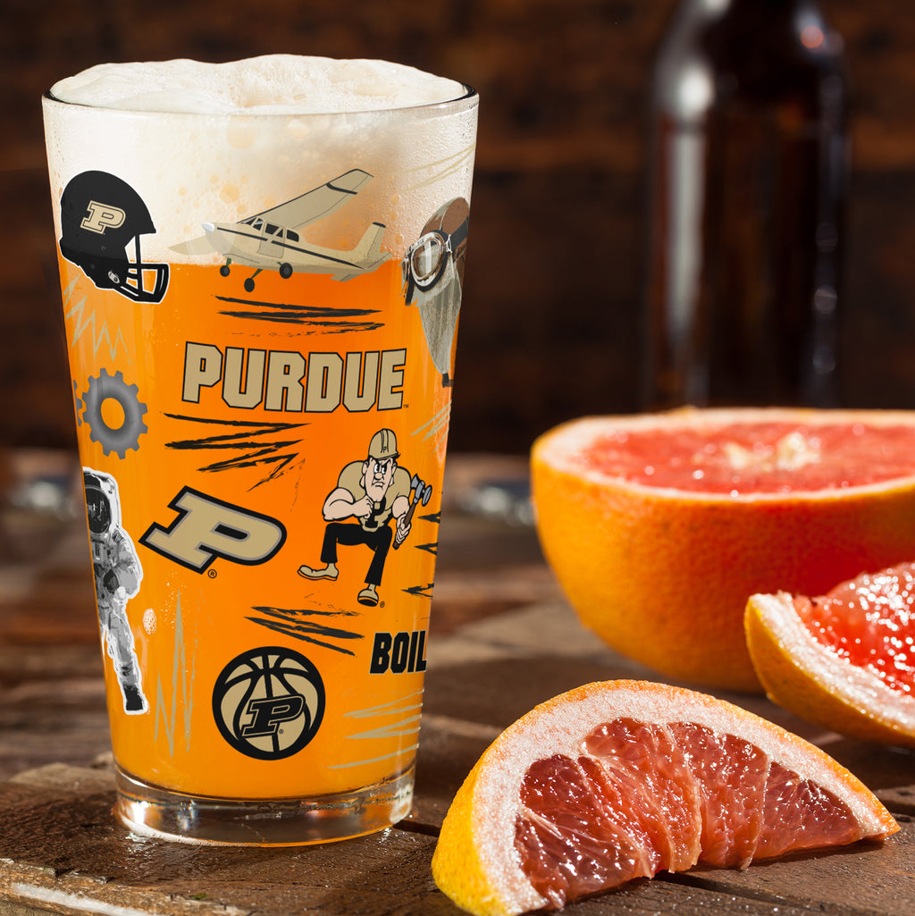 Set of 2 Purdue Boilermakers Local 16oz Pints