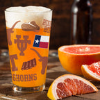 Set of 2 Texas Longhorns Local 16oz Pints