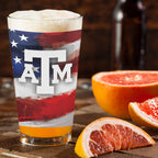 Set of 2 Texas A&M Aggies 16oz Americana Pints